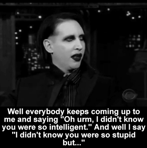 Marilyn Manson Is Actually A Pretty Wise Guy