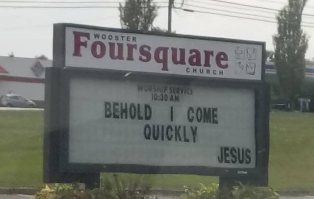 Heavenly Funny Church Signs