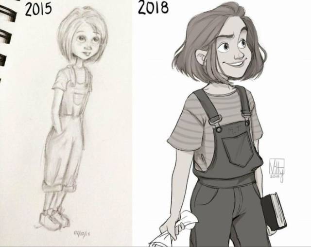 How Artists Improve Over The Years