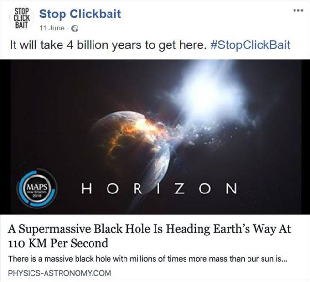 #StopClickbait Could Save You Tons Of Pointless Clicks!