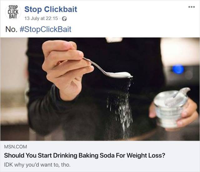 #StopClickbait Could Save You Tons Of Pointless Clicks!