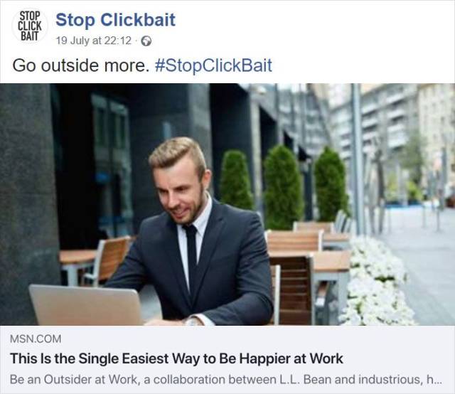 #StopClickbait Could Save You Tons Of Pointless Clicks!