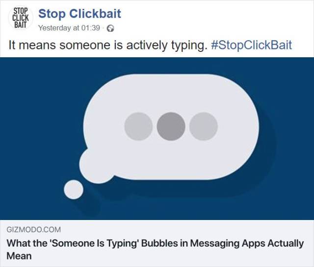 #StopClickbait Could Save You Tons Of Pointless Clicks!