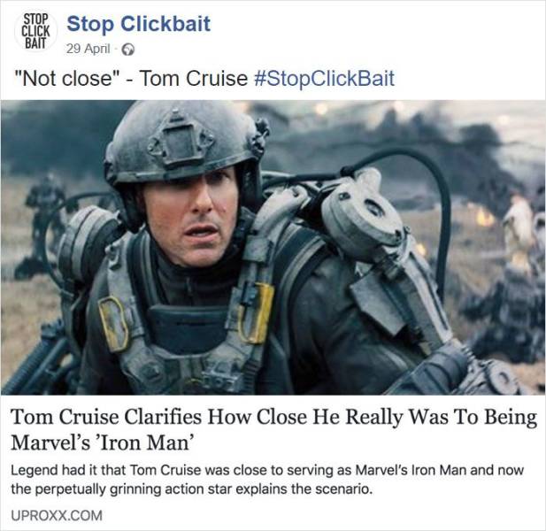 #StopClickbait Could Save You Tons Of Pointless Clicks!