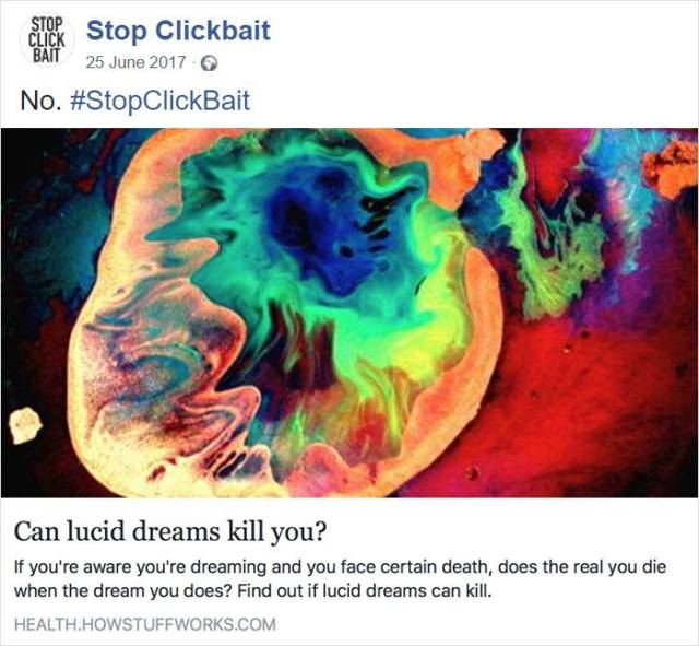 #StopClickbait Could Save You Tons Of Pointless Clicks!