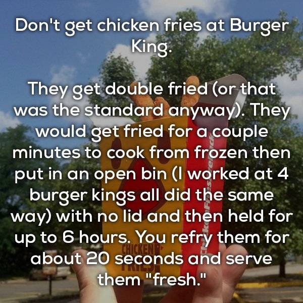 Fast Food Workers Know What You Should Never Buy