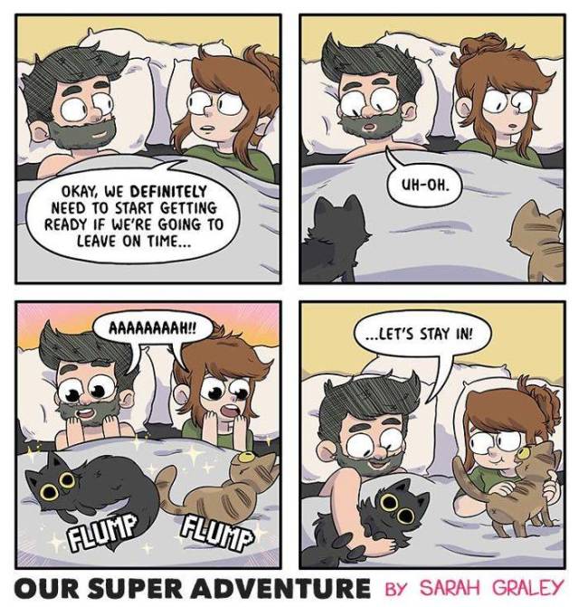 Life With Your Fiancé And Four Cats Simply Has To Be Entertaining