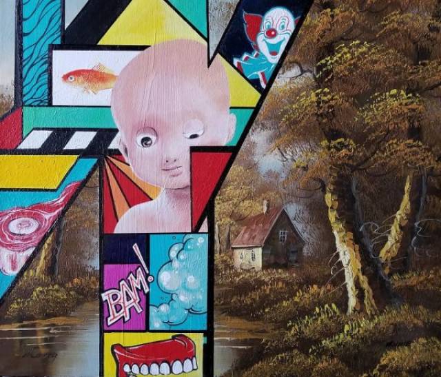 Artist Turns Unwanted Thrift Shop Paintings Into Some Sweet Pop Art