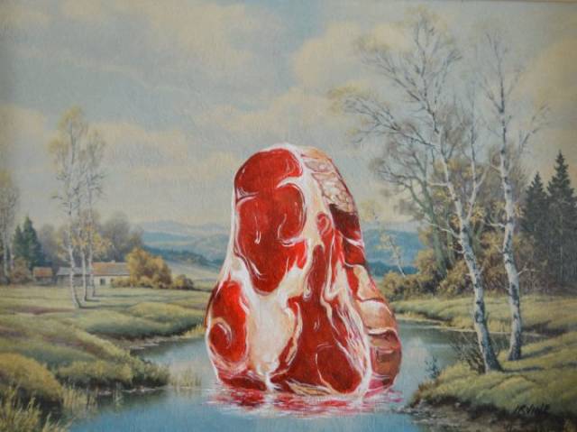 Artist Turns Unwanted Thrift Shop Paintings Into Some Sweet Pop Art
