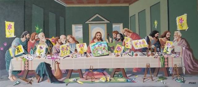 Artist Turns Unwanted Thrift Shop Paintings Into Some Sweet Pop Art
