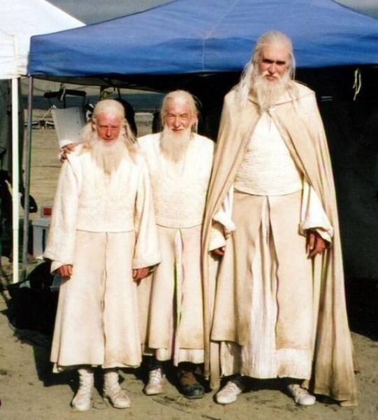 Actors Joined By Their Stunt And Body Doubles