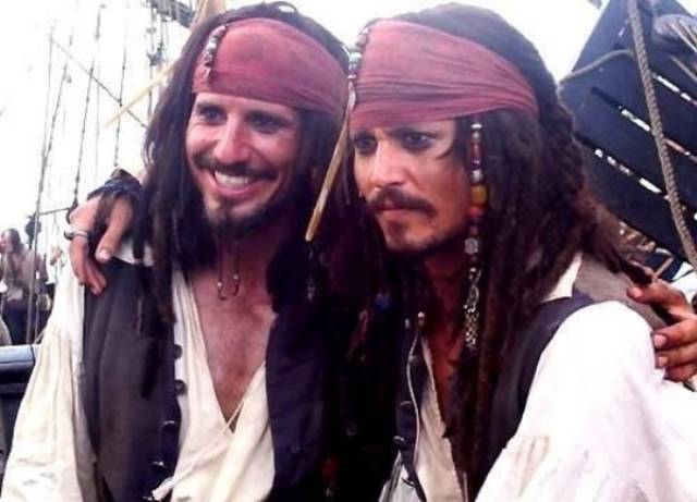 Actors Joined By Their Stunt And Body Doubles