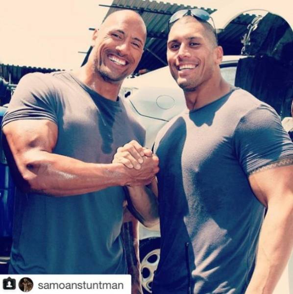 Actors Joined By Their Stunt And Body Doubles