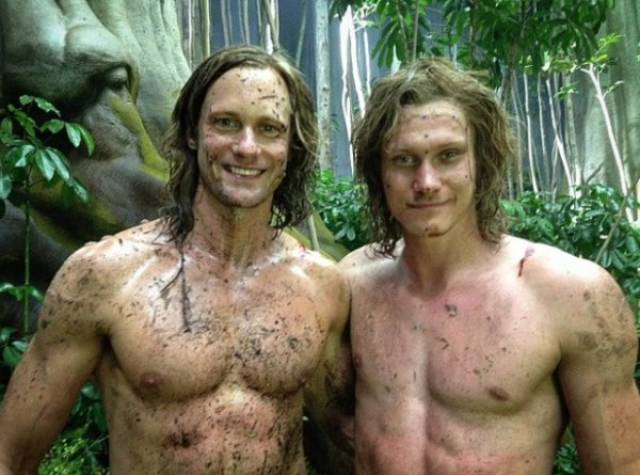 Actors Joined By Their Stunt And Body Doubles
