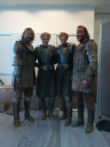 Actors Joined By Their Stunt And Body Doubles