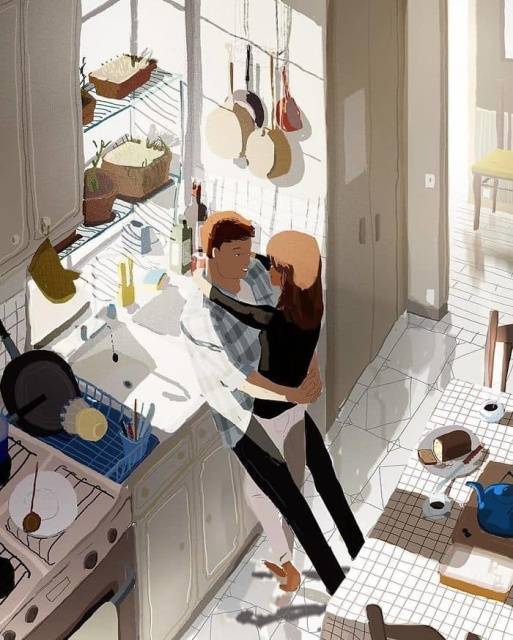 Everyday Life In Marriage Turned Into Cute Illustrations