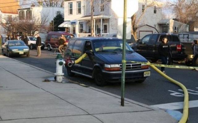 Parking In Front Of A Fire Hydrant Is A Very Bad Idea