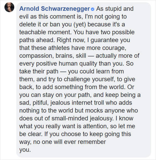 Arnold Schwarzenegger Is Definitely The One Who Can Motivate Properly
