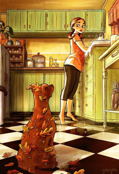 Life With A Dog In Adorable Illustrations