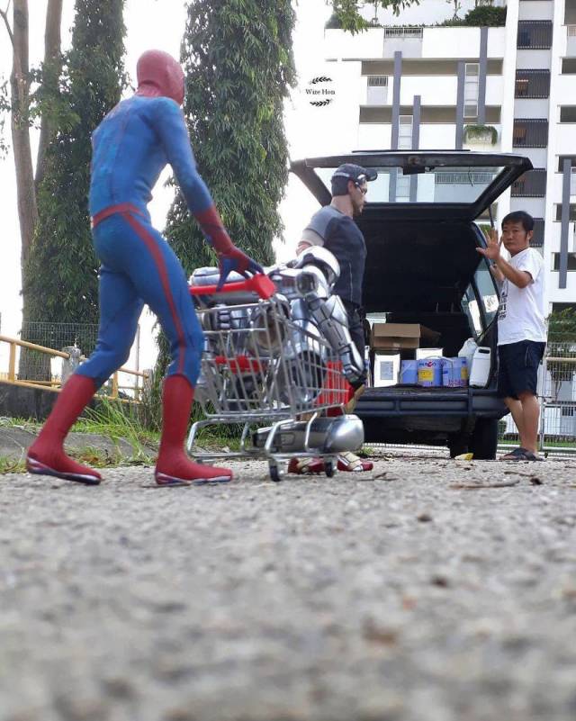 This Guy Is Really Having Fun With Superheroes!