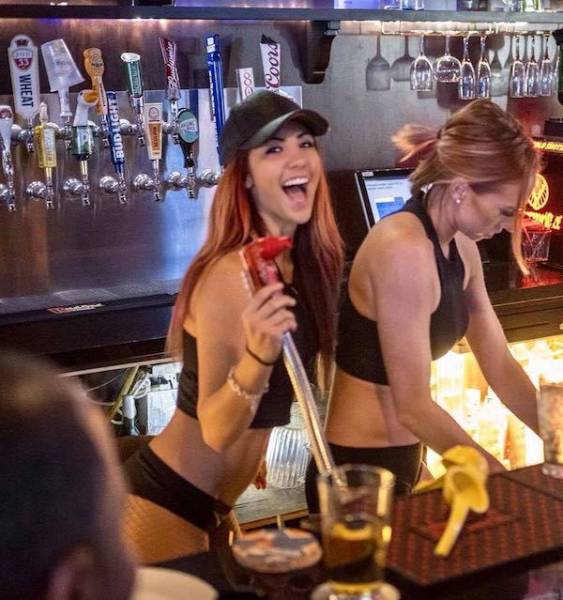 Hot Bartenders With Very Hot Drinks!