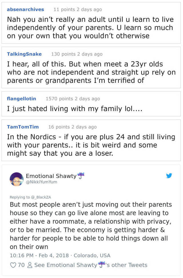 Millenials Argue Why It Should Be Normal To Live With Parents When You Are Still Young