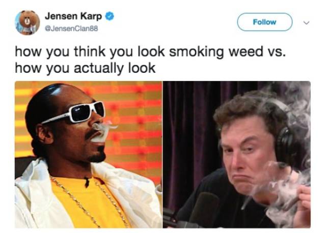 Elon Musk Smoking Weed Is The Hottest Meme Topic Right Now