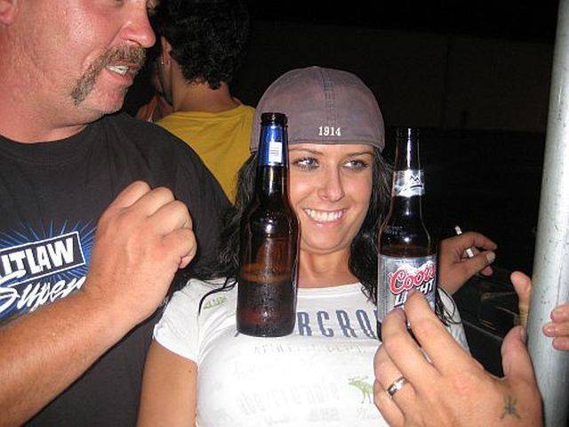 Two Things Men Like Most: Tits And Beer!