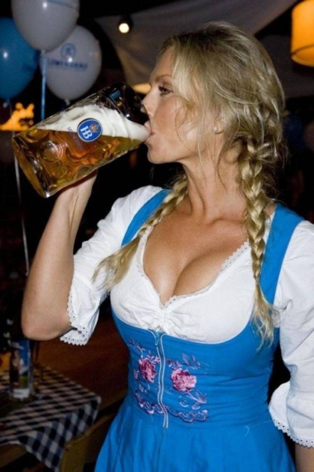 Two Things Men Like Most: Tits And Beer!
