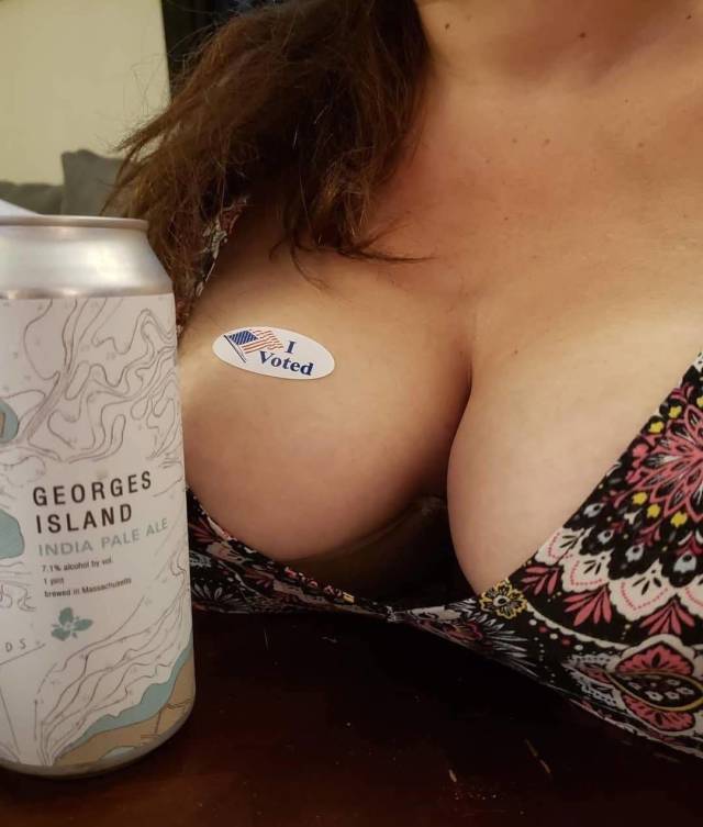 Two Things Men Like Most: Tits And Beer!