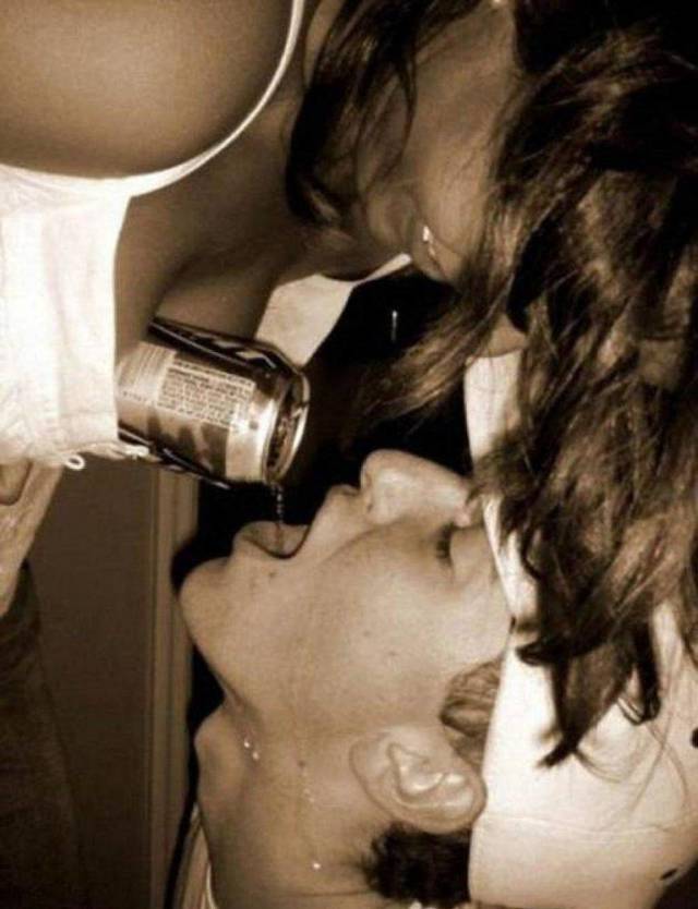 Two Things Men Like Most: Tits And Beer!