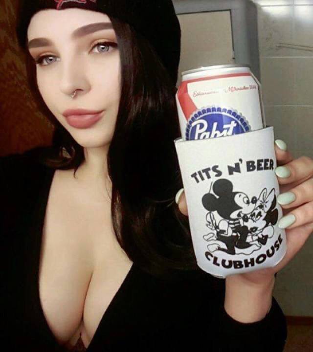 Two Things Men Like Most: Tits And Beer!