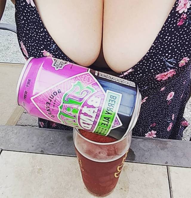 Two Things Men Like Most: Tits And Beer!