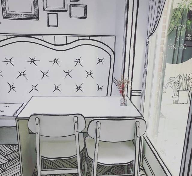 This Drawing Is Actually A South Korean Café