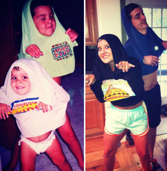 Recreated Childhood Photos Are Always The Sweetest