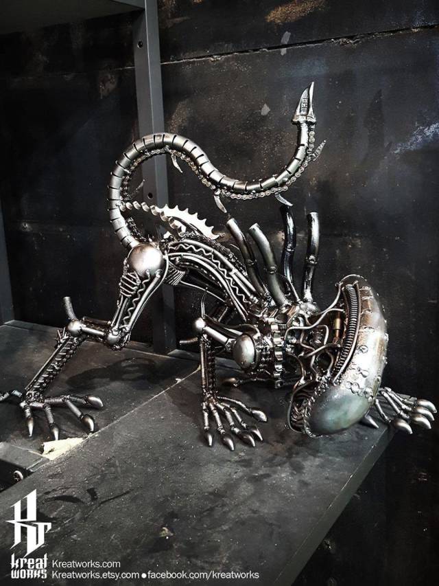 These Artists Turn Scrap Metal Into Badass Steampunk Sculptures