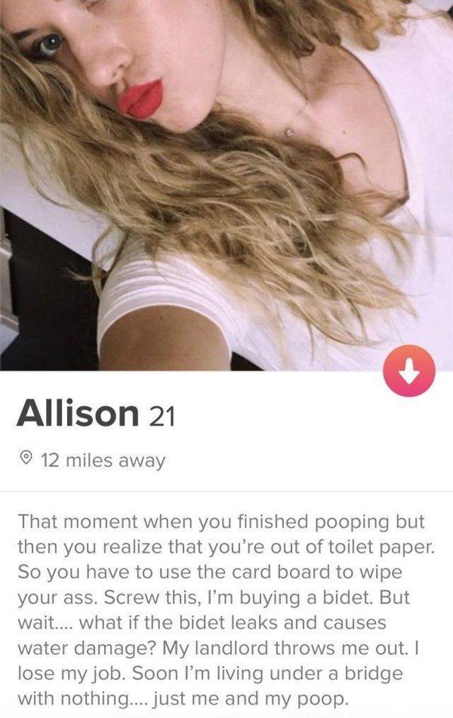 Tinder Is Not Where You Come For Shame
