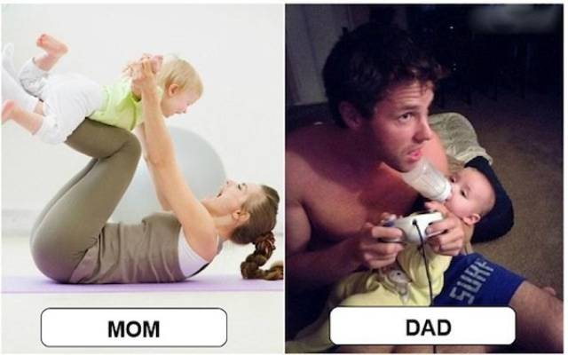 Parenting: Mom Edition Vs. Dad Edition