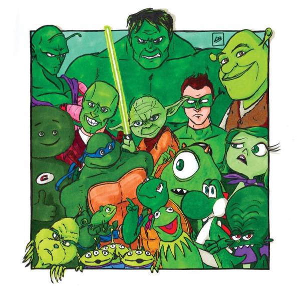 What If Popular Fictional Characters Teamed Up…By Color?