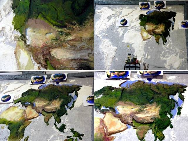 A Bit Of DIY In A Garage, And You Have Yourself A World Map