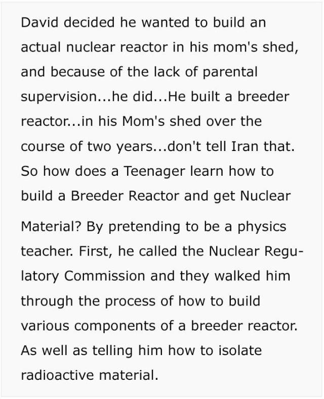A Story About “Radioactive Boy Scout”, A Guy Who Was Too Smart For His Age