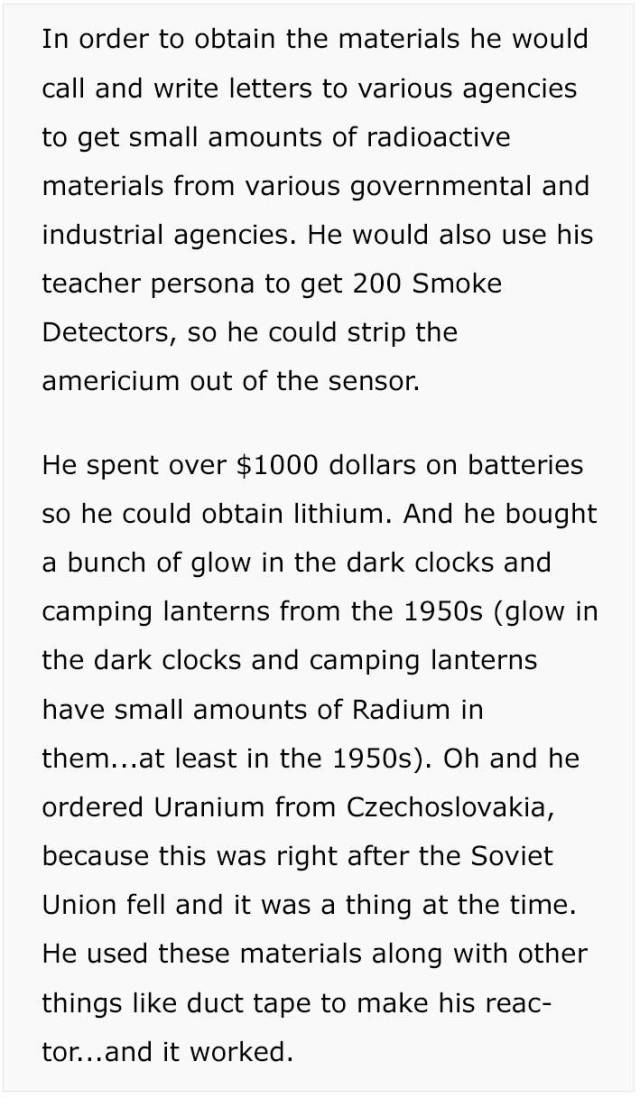A Story About “Radioactive Boy Scout”, A Guy Who Was Too Smart For His Age