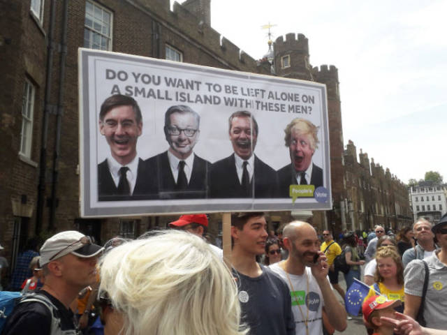 British Humor Found Its Exhibition At An Anti-Brexit Protest