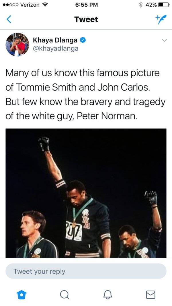 Peter Norman’s Story Has To Be Known Everywhere