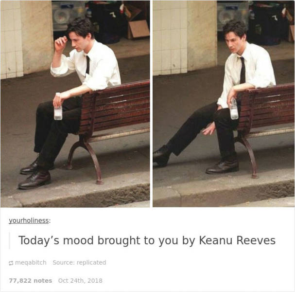 Keanu Reeves Is A Blessing To Us