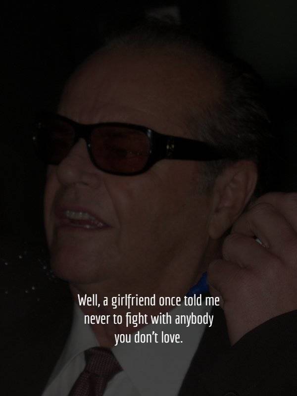 Jack Nicholson Is Masterful With His Words