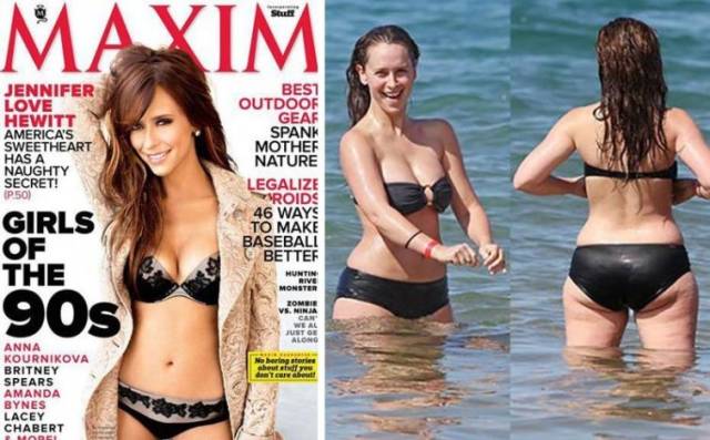 How Celebrities Look When Not Posing For Magazine Covers