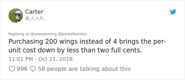 Nothing Turns The Internet On More Than Weird Chicken Wing Prices