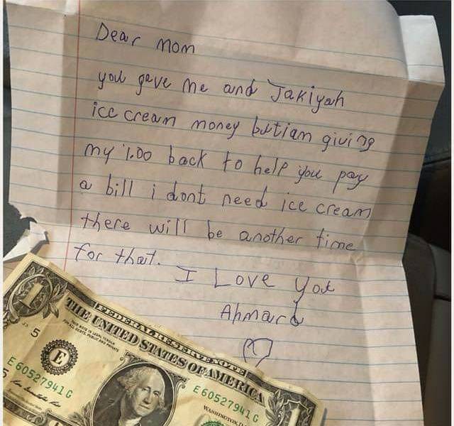 Her Kid Will Grow Up To Be A Good Person