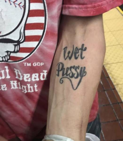 Alas, These Tattoos Are Permanent As Well…